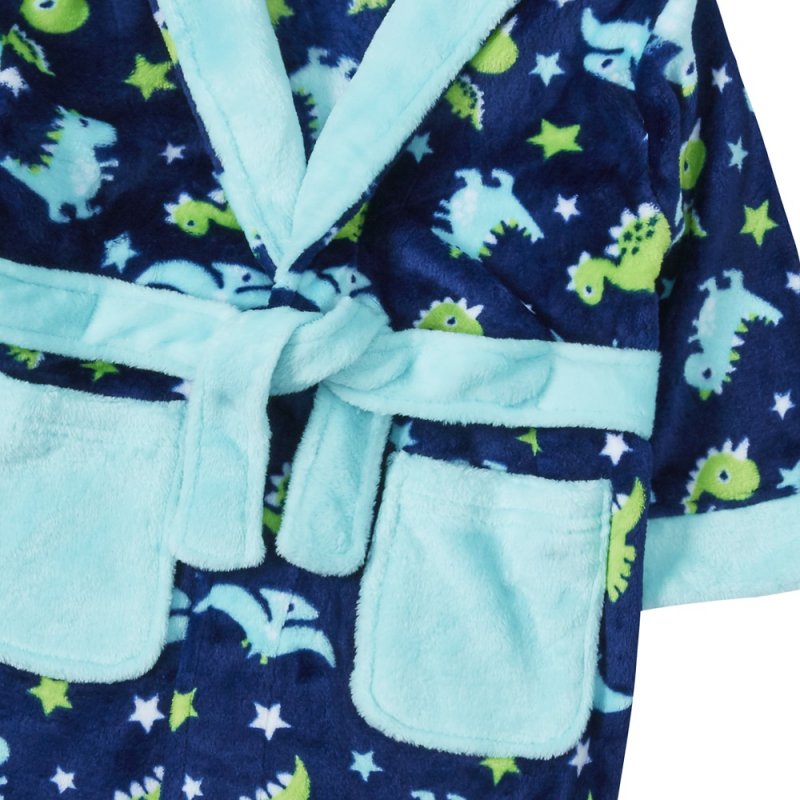 Robe de chambre polaire dinosaure