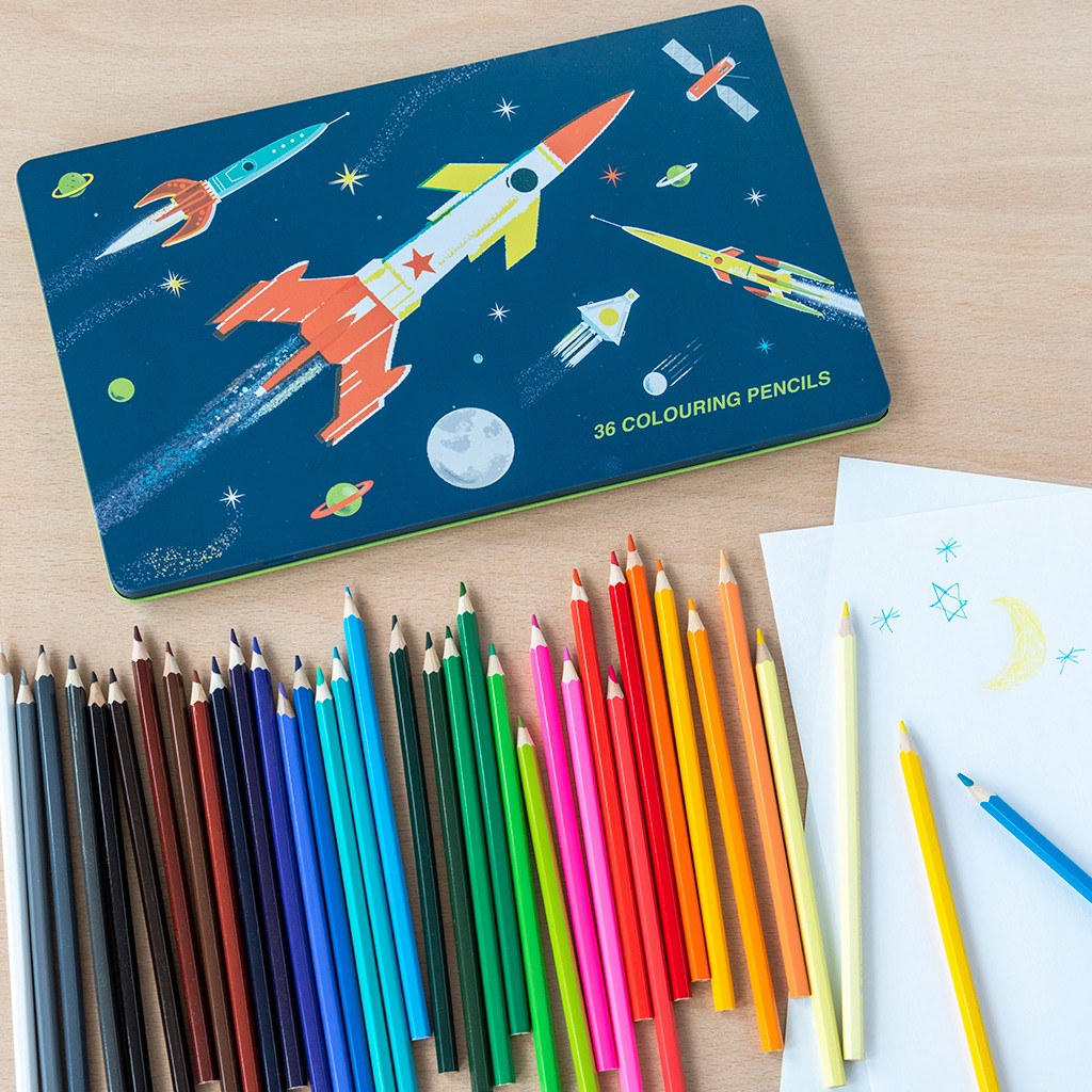 Lot de 36 crayons de couleur