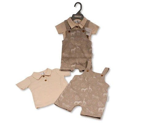 Conjunto de 2 piezas de peto para bebé niño