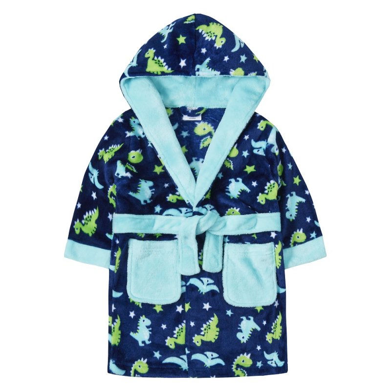 Robe de chambre polaire dinosaure