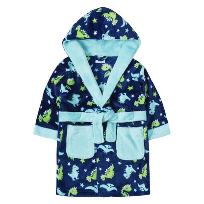 Robe de chambre polaire dinosaure