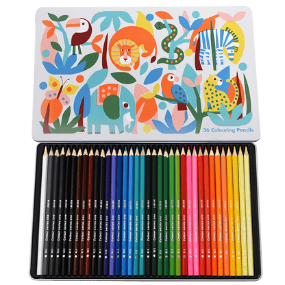 Lot de 36 crayons de couleur
