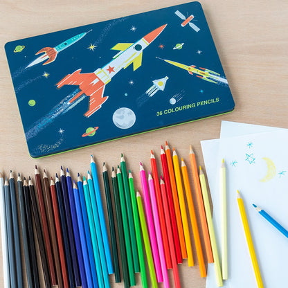 Lot de 36 crayons de couleur