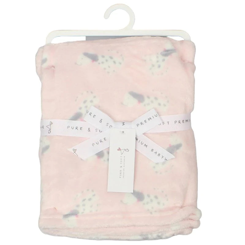 Soft Plush Fleece Baby Blanket