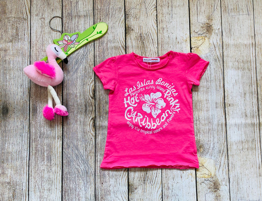 T-shirt à manches courtes imprimé motifs des Caraïbes