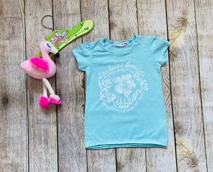 T-shirt à manches courtes imprimé motifs des Caraïbes