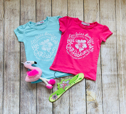 T-shirt à manches courtes imprimé motifs des Caraïbes