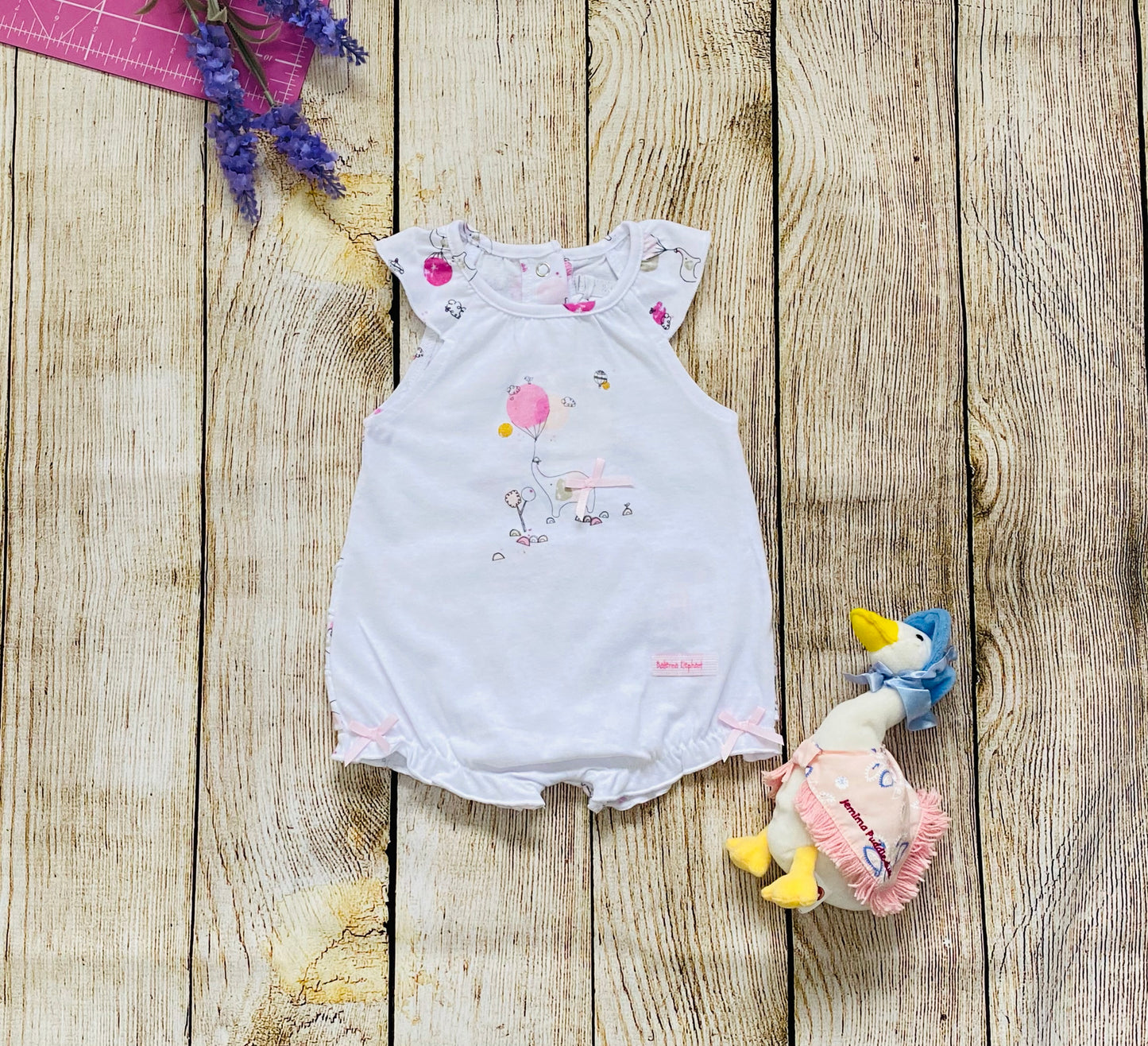 Traje de una pieza para bebé niña - Elefante bailarina