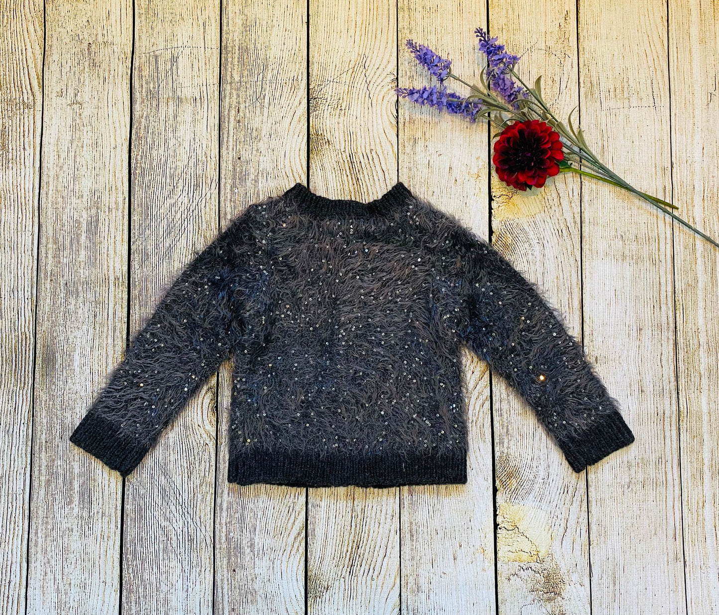 Cárdigan estilo bomber de lentejuelas mullido