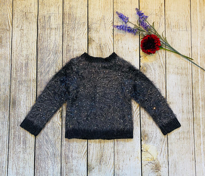 Cárdigan estilo bomber de lentejuelas mullido