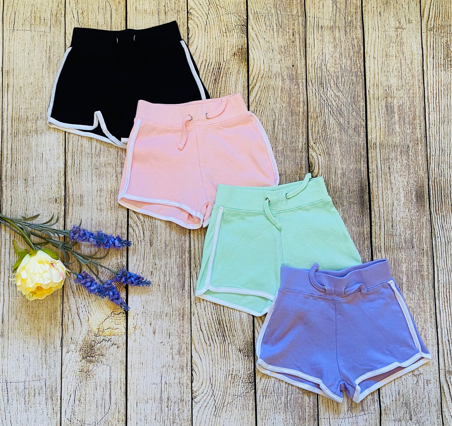 Shorts en Jersey de Coton Red Melon