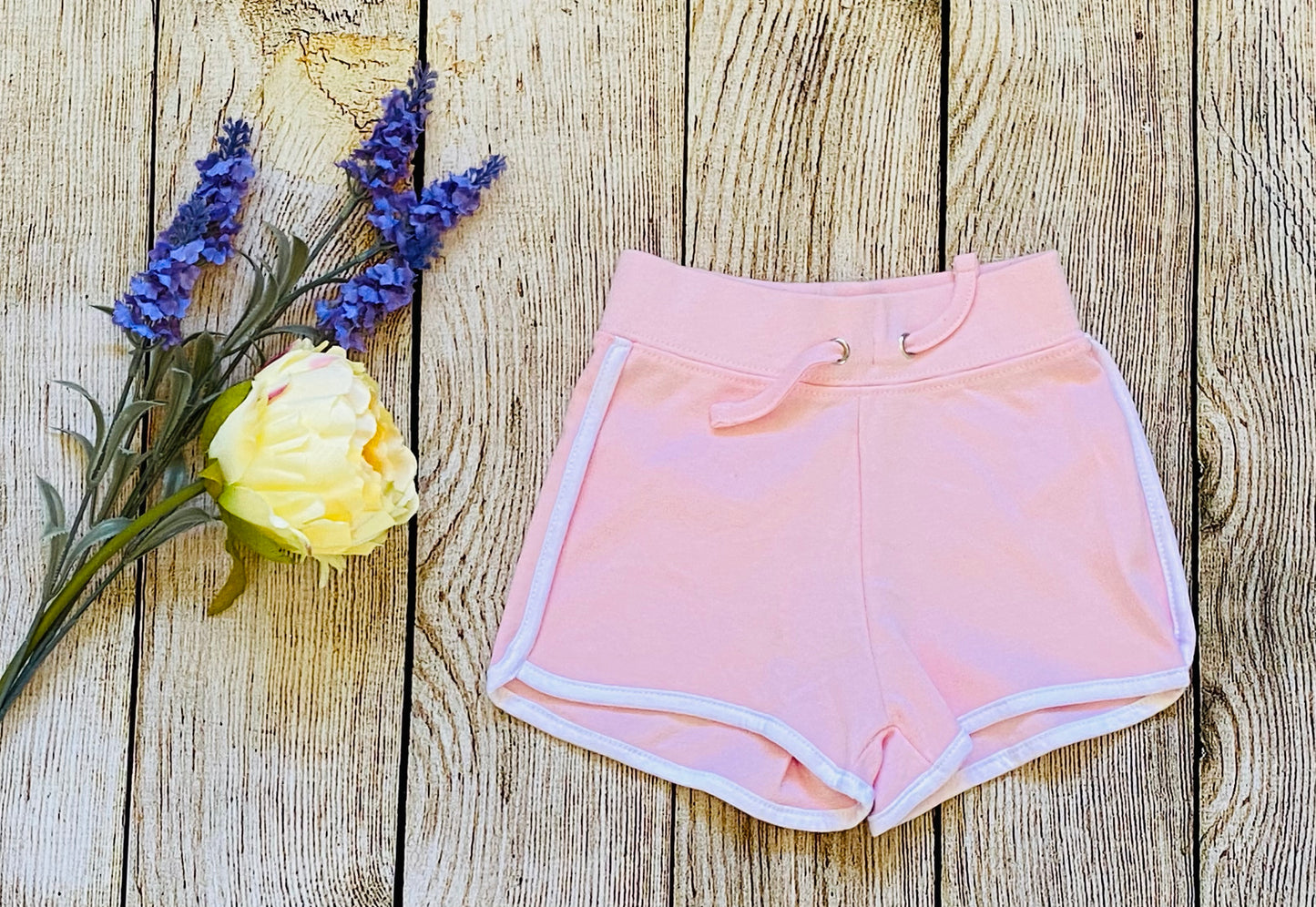 Shorts en Jersey de Coton Red Melon