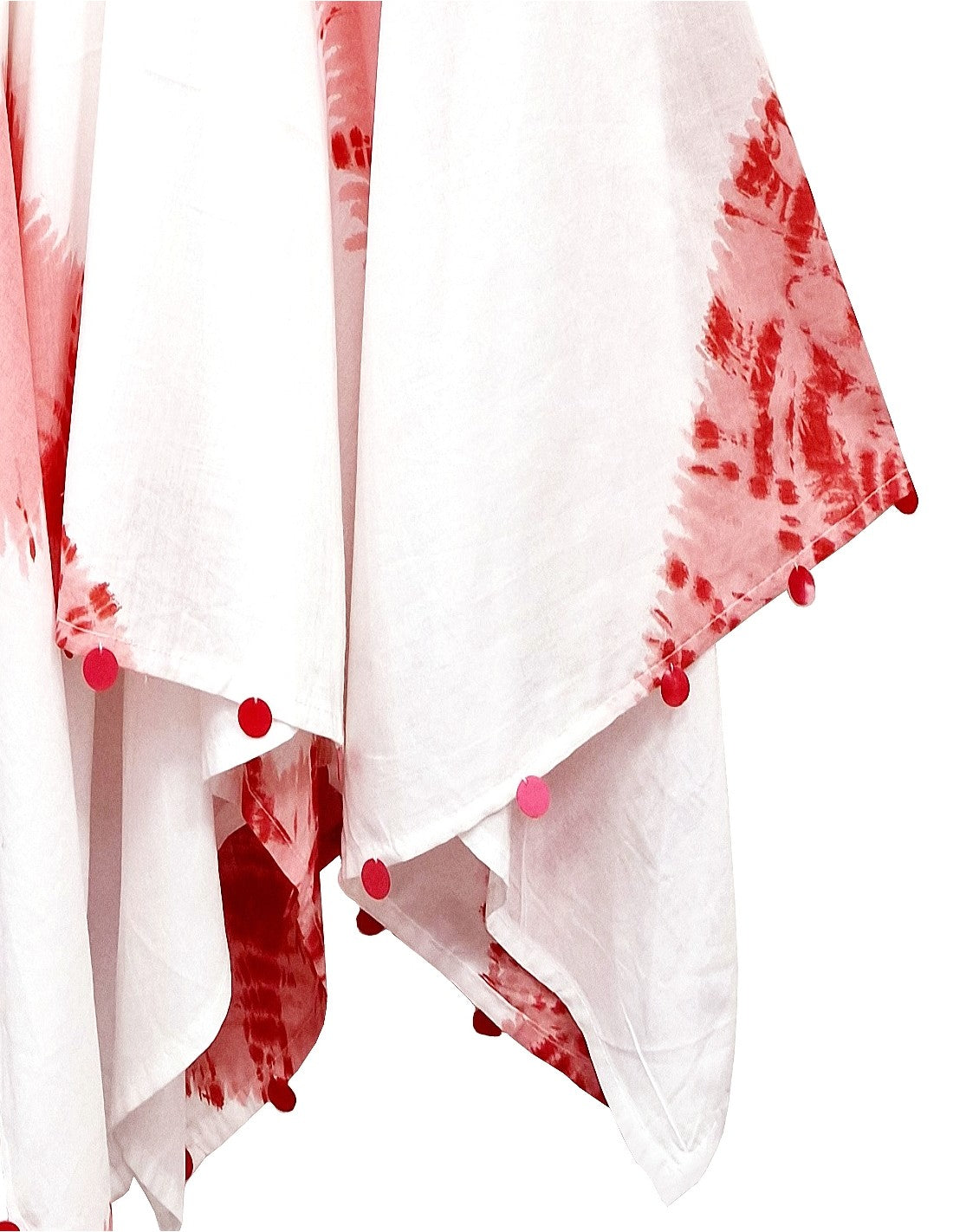 Vestido vaquero con estampado tie-dye