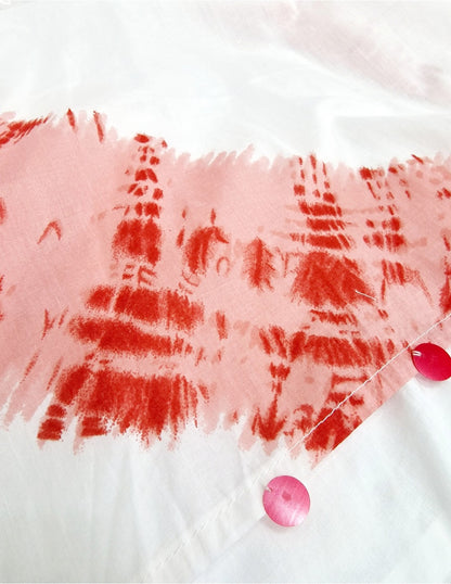 Vestido vaquero con estampado tie-dye