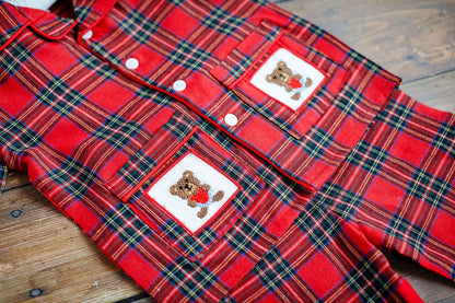 Pyjama écossais rouge « Donald » Aurora Royal