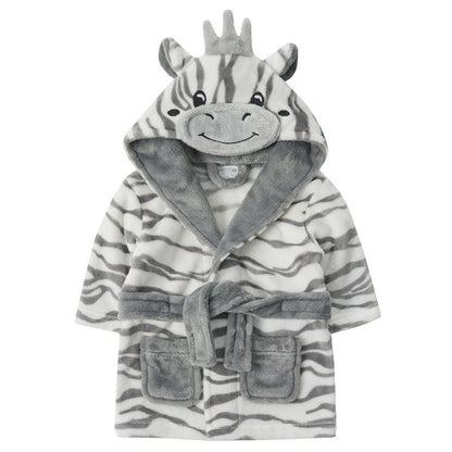 Bata polar de cebra para bebé