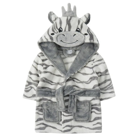 Bata polar de cebra para bebé