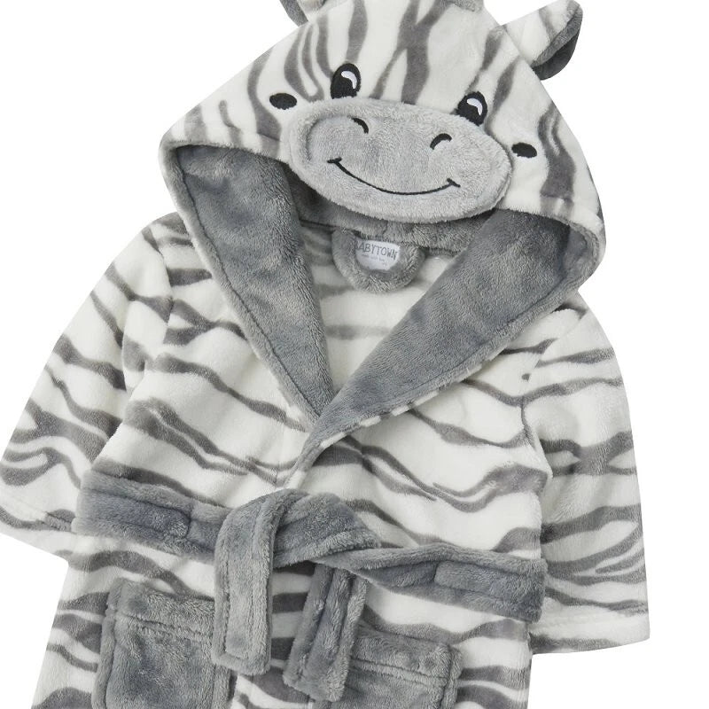 Bata polar de cebra para bebé