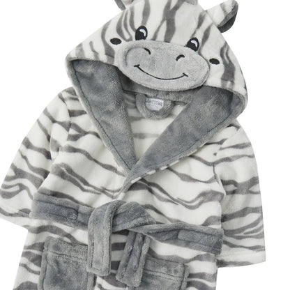 Bata polar de cebra para bebé