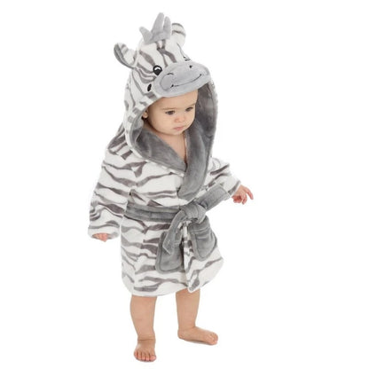 Bata polar de cebra para bebé